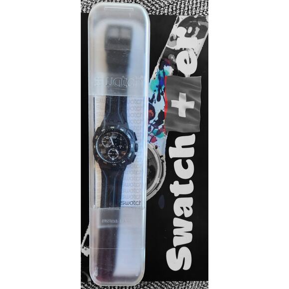 Swatch watch MISTER CHRONO SUIB400 2008 Chrono New old stock - Picture 9 of 9